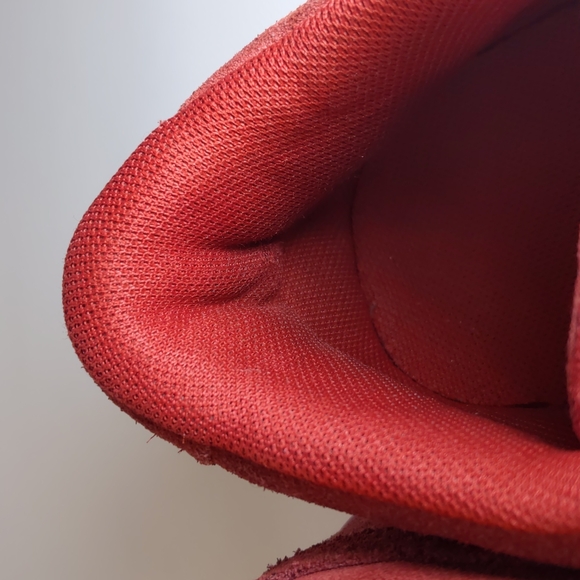 Puma Suede 7 Women's Suede Retro Classic (6 Children's) Red Suede Shoes - Picture 9 of 11